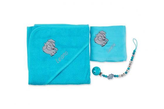 Set cadeau éléphant - personnalisable, 3-pièces 3 