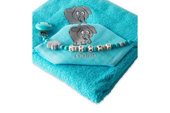 Set cadeau éléphant - personnalisable, 3-pièces 5 