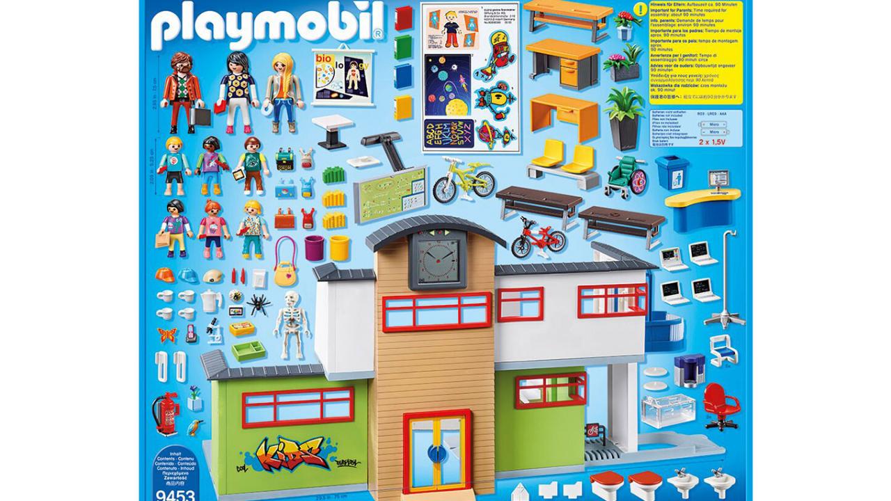 Ecole aménagée Playmobil
