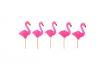 Bougie flamant rose - 5 bougies pour gâteau 