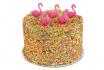 Bougie flamant rose - 5 bougies pour gâteau 1