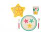 Set-vaisselle pour enfants étoile de mer - 5-pièces en fibre de bambou 