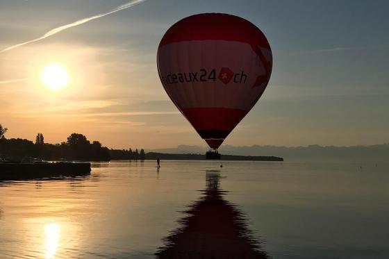 Vol de nuit en montgolfière - 1h de vol en Suisse romande, pour 1 personne  