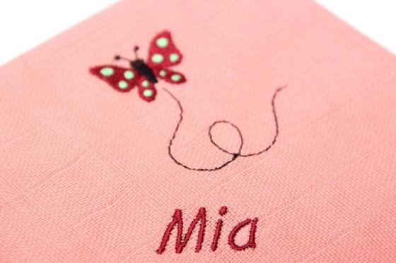 Nuscheli Schmetterling - personalisierbar 1 