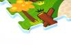 Tapis puzzle interactif - Tapis de jeu Animal Land 2