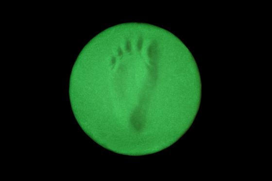 Baby Abdruck Set - Im Dunkeln leuchtend 1 