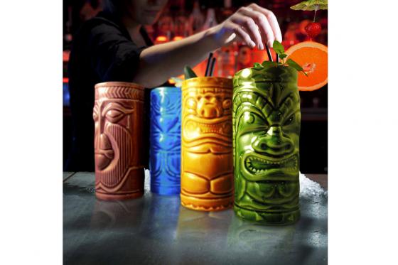Tiki Becher - 4 Stück - aus Keramik 3 
