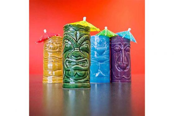 Tiki Becher - 4 Stück - aus Keramik 4 