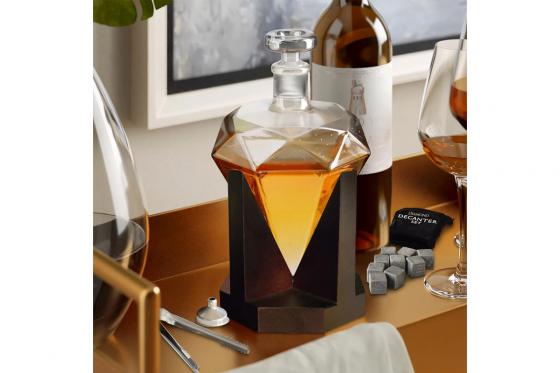 Whisky Karaffe Diamant  - inkl. Whiskysteinen 1 