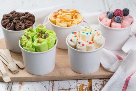 Piatto per gelato - con spatola e forme 5 