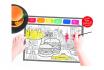 Set de table à colorier - Incl. pinceau & 6 couleurs 