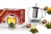 Coffret cadeau fleurs de thé - Avec théière et thé blanc 