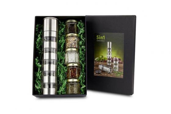 Gewürzmühle 5in1   - mit fünf Gewürzen 1 