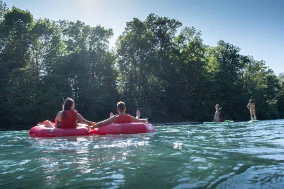 Descente de rivière en bouée - 3 heures sur l'Aar, pour 2 personnes 4 