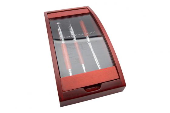 Holz-Schreiber - in edler Box, mit Gravur  
