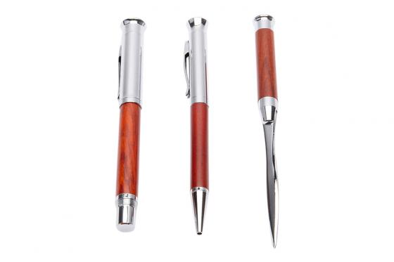 Holz-Schreiber - in edler Box, mit Gravur 2 