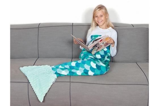 Kuscheldecke Meerjungfrau - für Kinder - blau 2 
