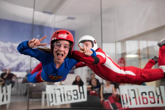 Simulateur de chute libre à Sion - 4 vols de bodyflying en soufflerie pour 1 personne 1 