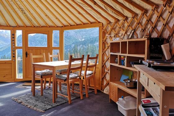 Jurten Übernachtung - 1 Nacht in der 5 Billionen Sterne Panorama Jurte | 2 Personen 7 