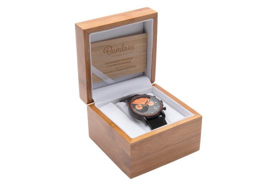 Bambuu Holzuhr - The Black Pearl Chrono 3 