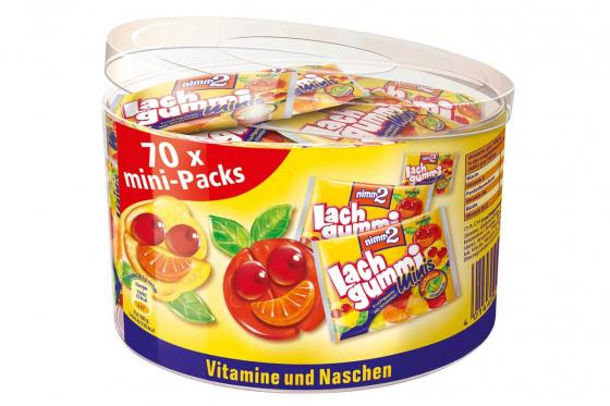 Nimm2 Lachgummi - 70 Mini-Beutel  