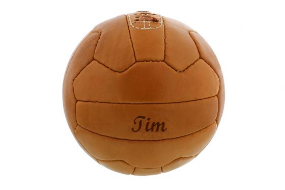Ballon de foot rétro en cuir - Personnalisable  