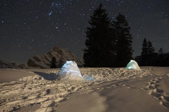 Iglu Übernachtung - mit Schneeschuhwanderung und Schlittelplausch 5 
