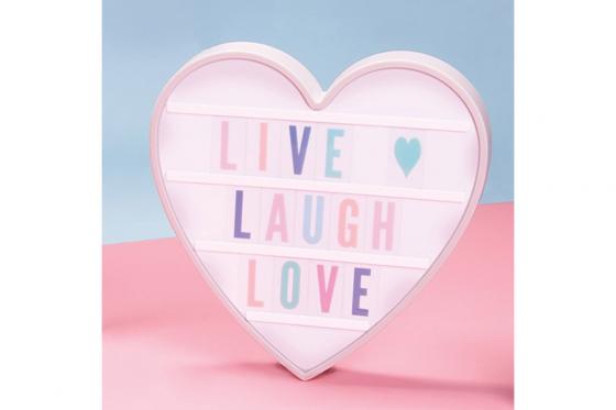 Herz Message Box   - mit 85 Buchstaben & Symbole  