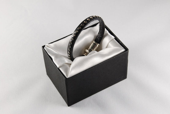 Leder Armband - mit Swarovski-Kristallen 2 
