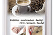 Bilderrahmen - gefüllt mit Kaffeebohnen 1