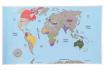 Carte du monde à gratter - Aux couleurs vives 