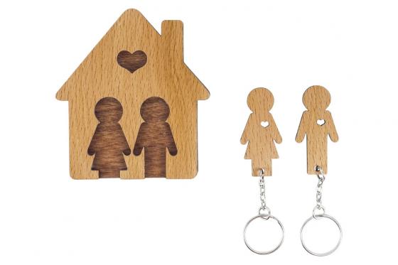 Accroche clé - Pour couple 2 