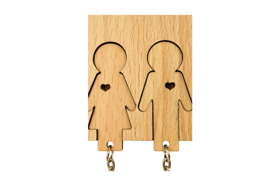 Accroche clé - Pour couple 3 
