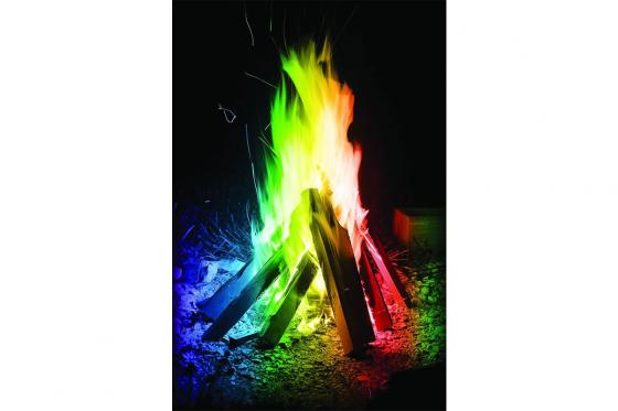 Zauberpulver Regenbogen - Flammenfärbung 10er Pack  