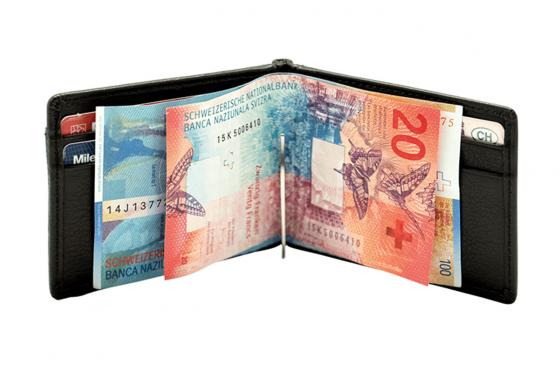 Porte-monnaie en cuir - Noir, Personnalisable 2 