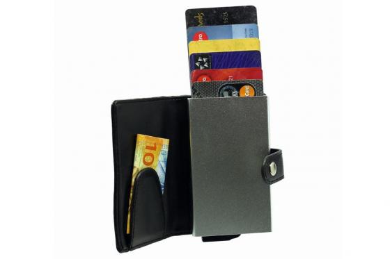 Porte-cartes - Noir, personnalisable 1 