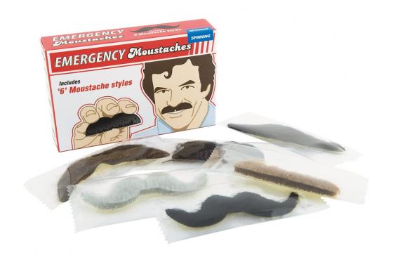 MOUSTACHES - set d'urgence de 6 pièces 1 
