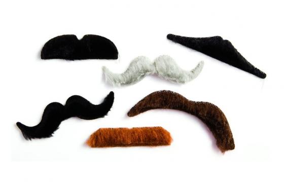 MOUSTACHES - set d'urgence de 6 pièces 2 