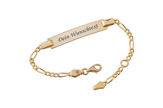 Bracelet en argent 925 plaqué or - Personnalisable  