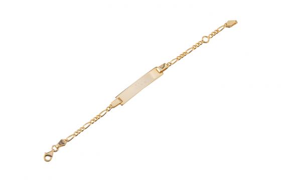 Gourmette en argent 925 plaqué or - Personnalisable 1 