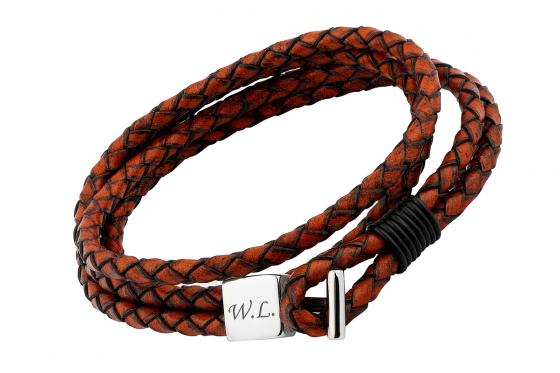 Bracelet en cuir Williams - Personnalisable  