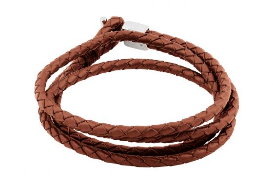 Vintage Lederarmband Cognac - personalisierbar 1 