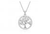 Collier en argent 925 - Chaîne avec pendentif arbre de vie 