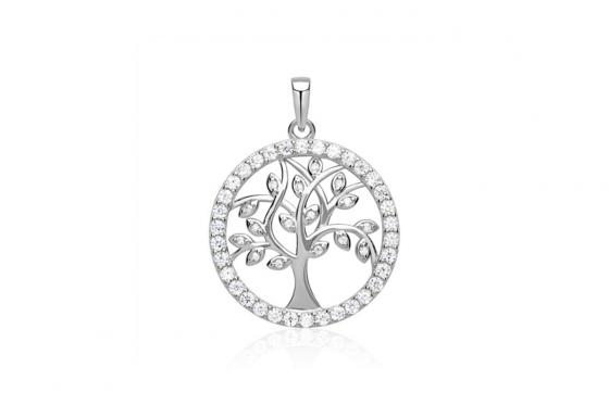 Collier en argent 925 - Chaîne avec pendentif arbre de vie 1 