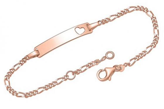 Bracelet en argent 925 plaqué or - Avec gravure  