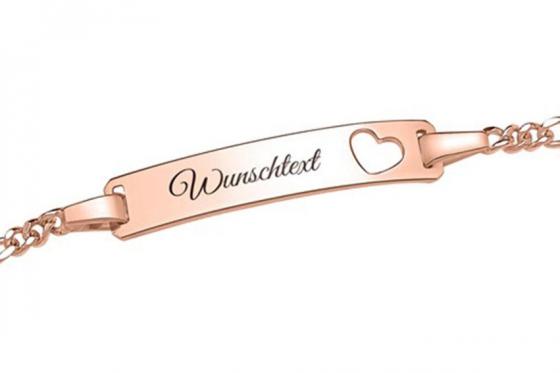 Bracelet en argent 925 plaqué or - Avec gravure 1 