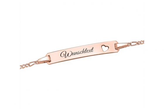 925er Silberarmband vergoldet - personalisiert 1 