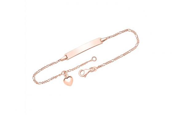 Gourmette en argent 925 plaqué or  - Personnalisée   