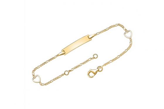 925er Silberarmband vergoldet - personalisiert  