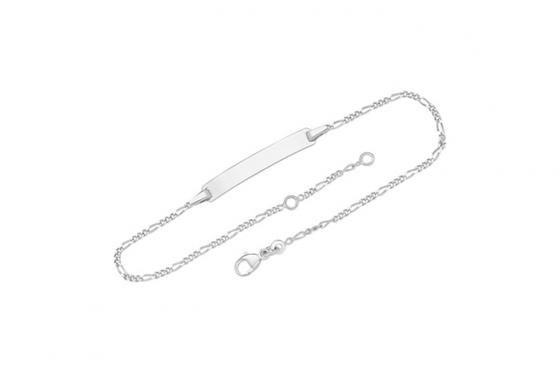 375er Weissgoldarmband - mit Gravur  